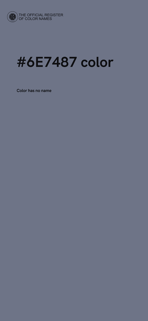 #6E7487 color image