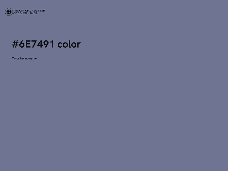 #6E7491 color image