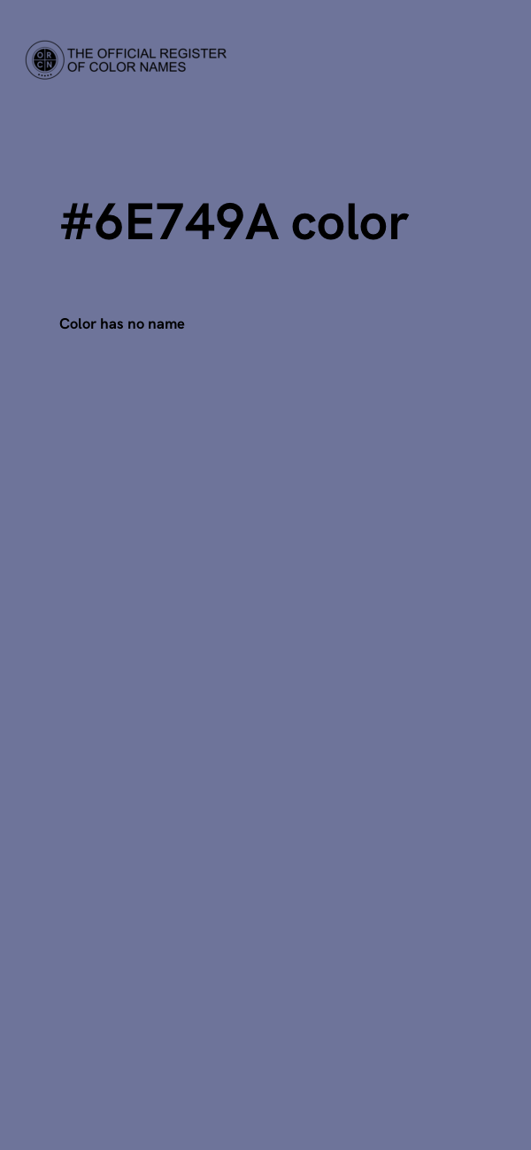 #6E749A color image