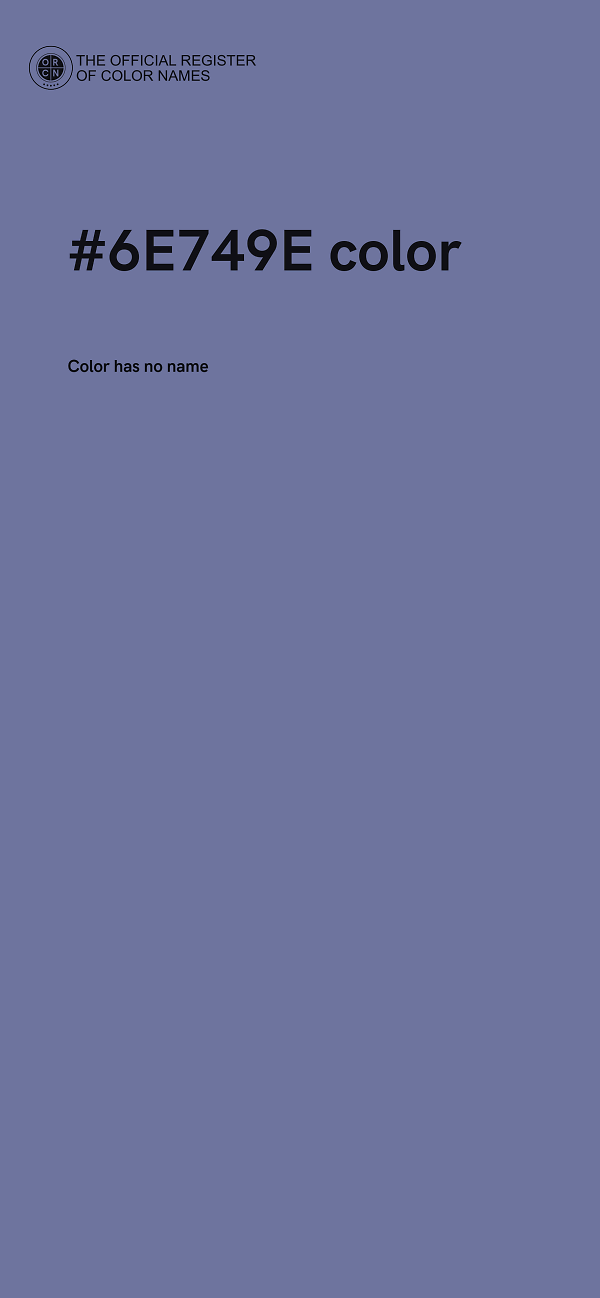 #6E749E color image