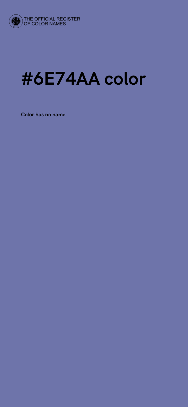 #6E74AA color image