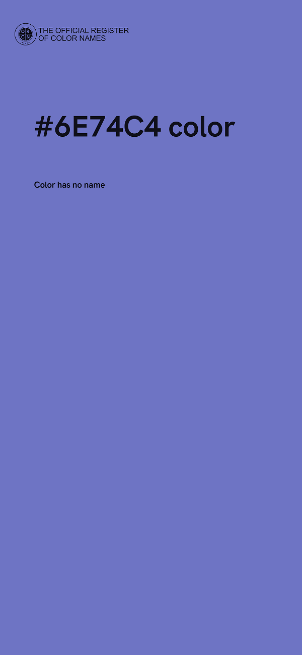 #6E74C4 color image