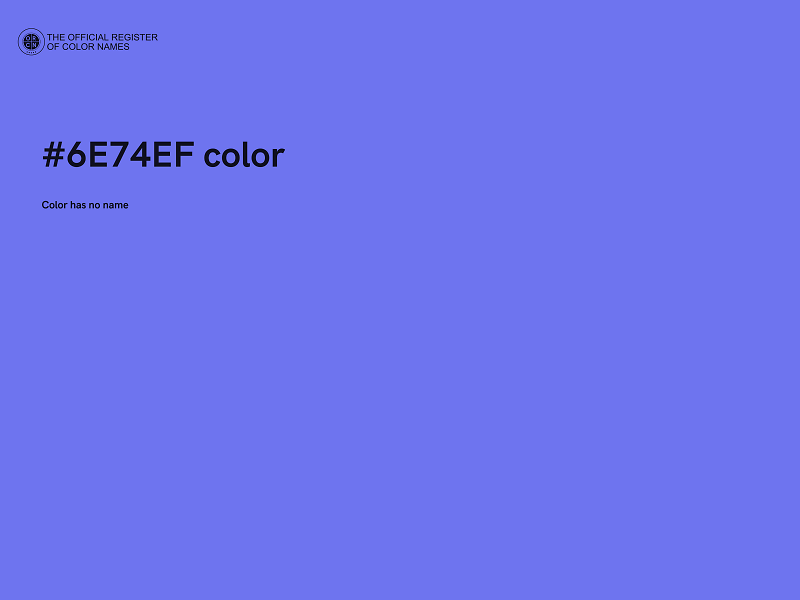 #6E74EF color image