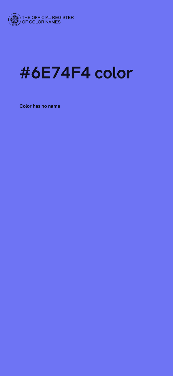 #6E74F4 color image