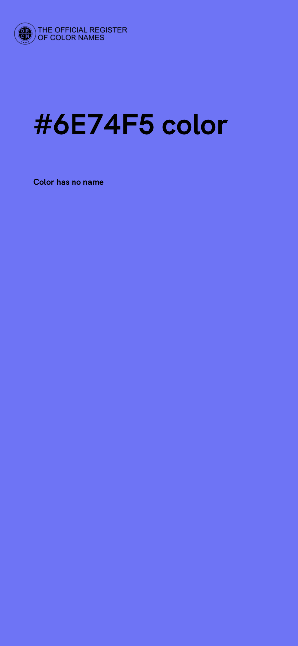 #6E74F5 color image