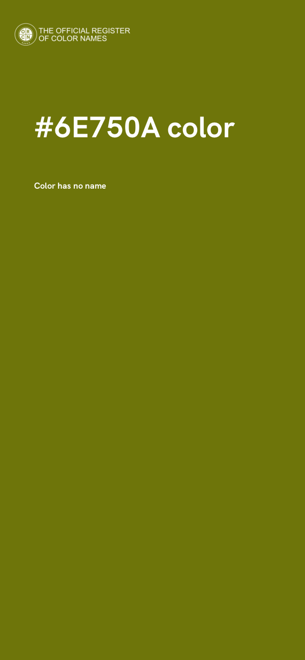 #6E750A color image