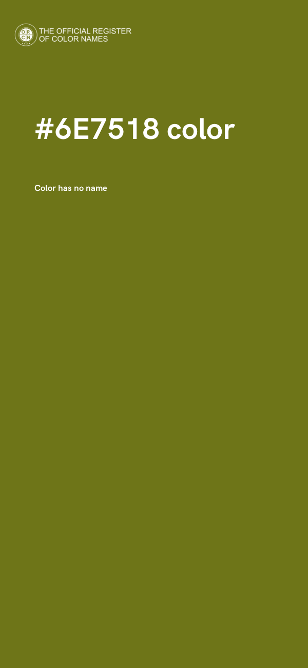 #6E7518 color image