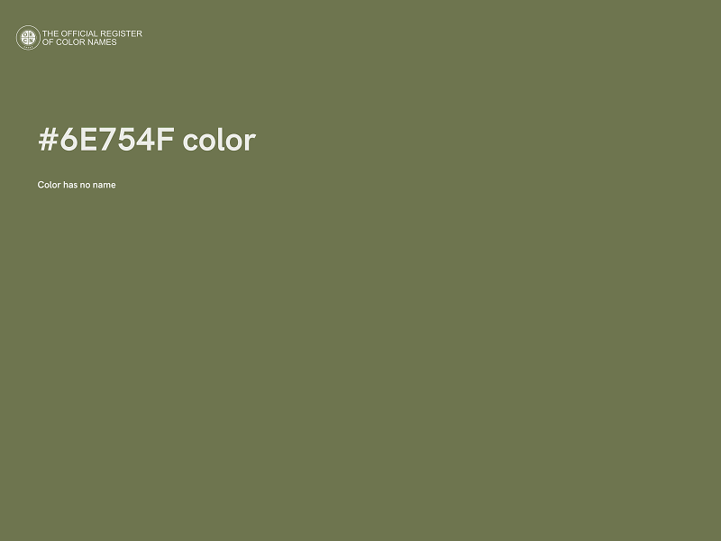 #6E754F color image