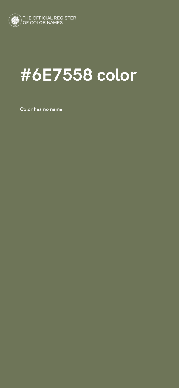 #6E7558 color image