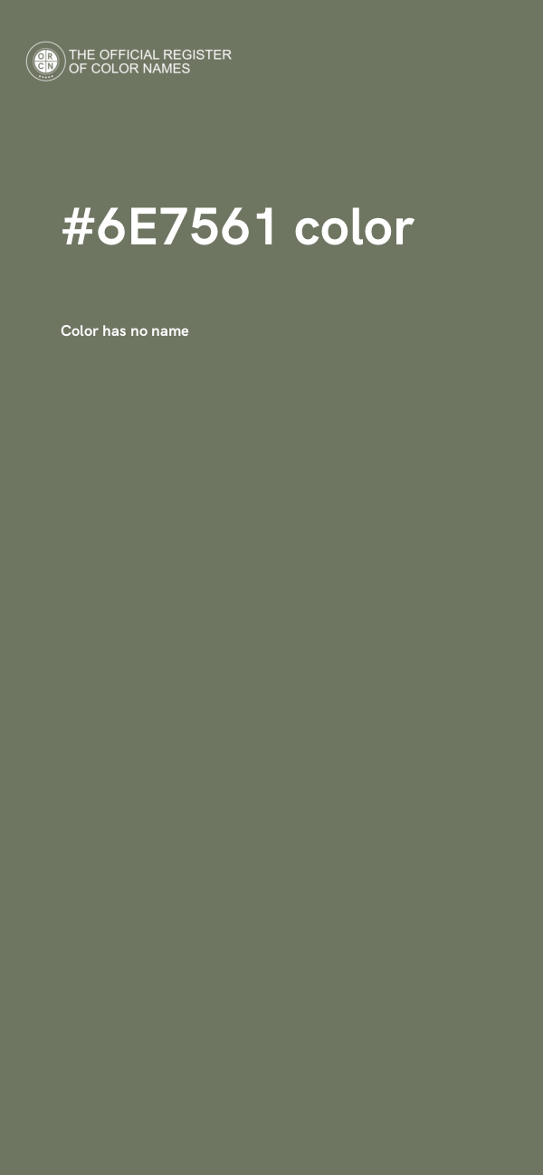 #6E7561 color image