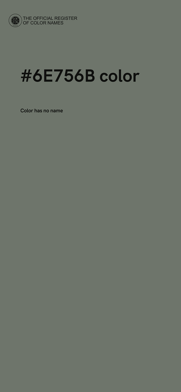 #6E756B color image