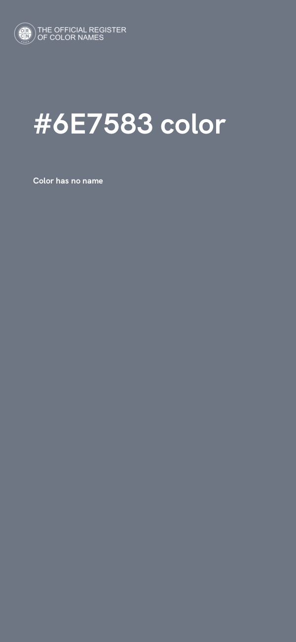 #6E7583 color image