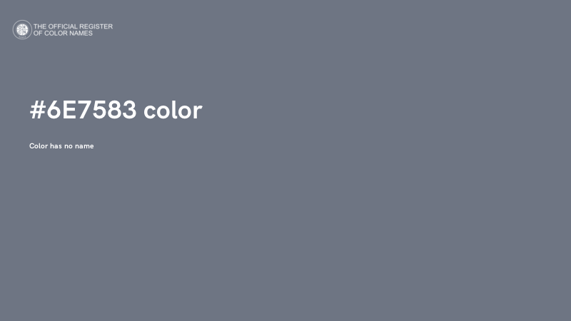 #6E7583 color image