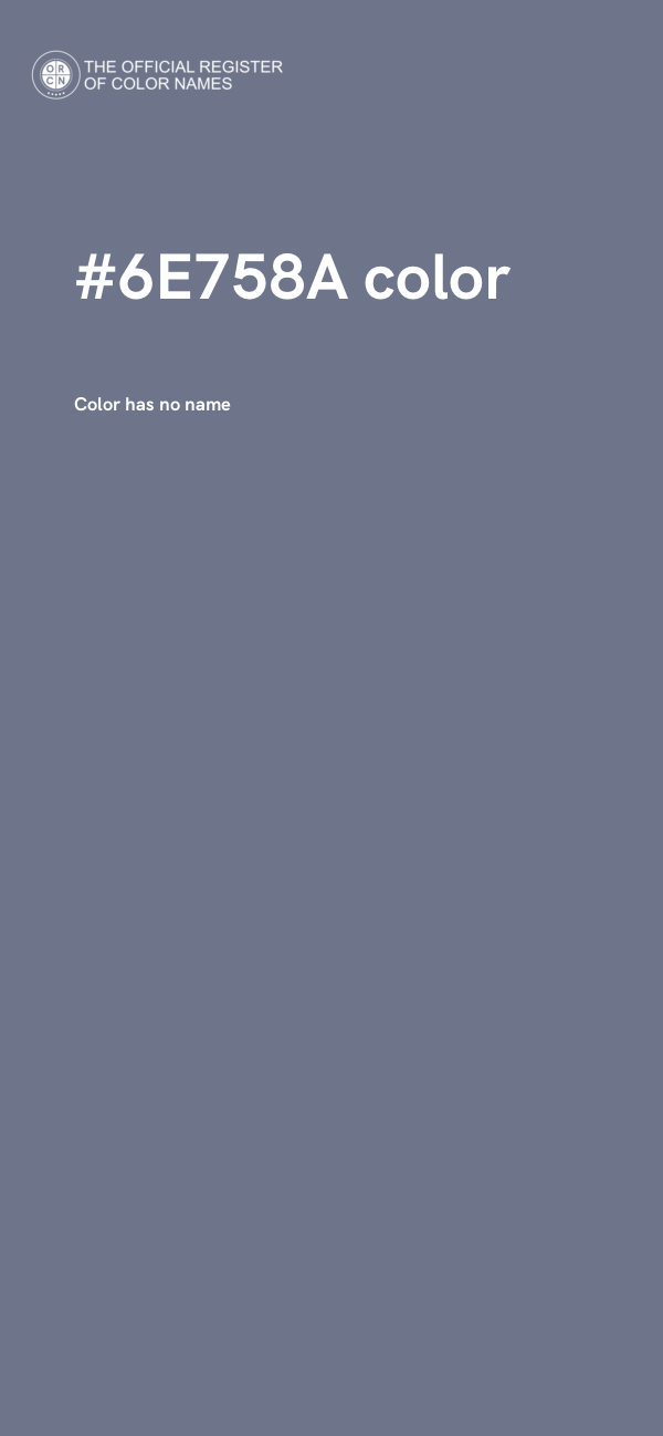 #6E758A color image