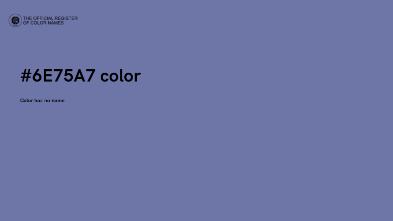 #6E75A7 color image