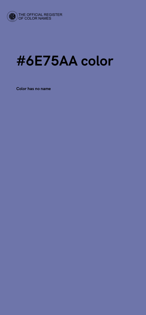 #6E75AA color image
