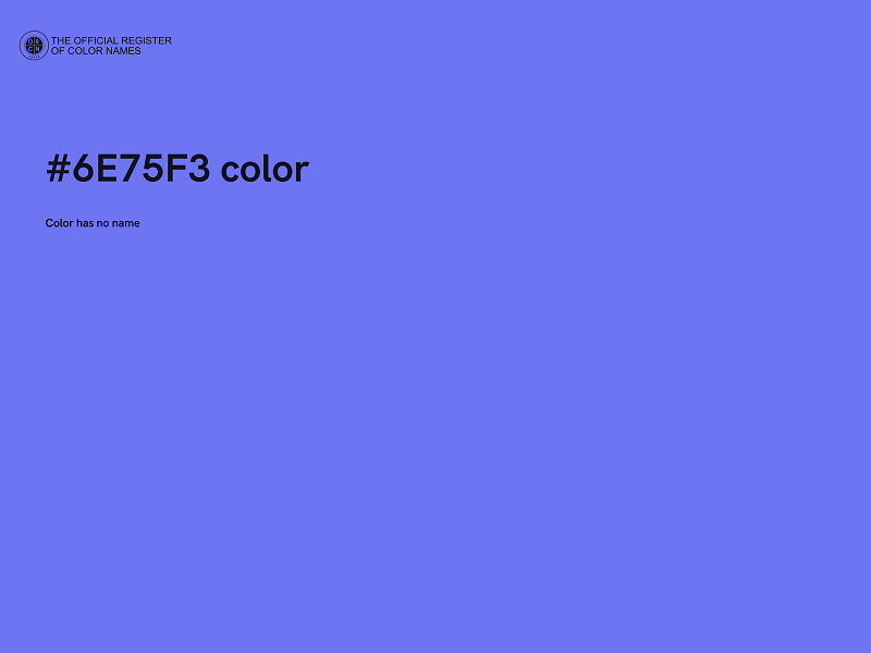 #6E75F3 color image