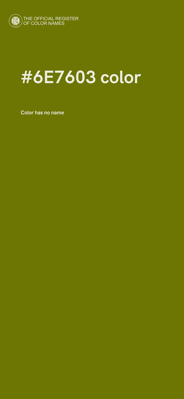 #6E7603 color image