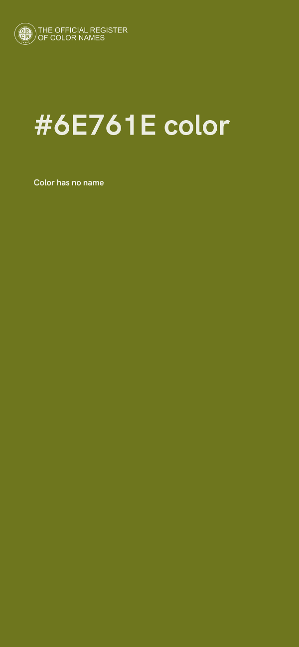 #6E761E color image