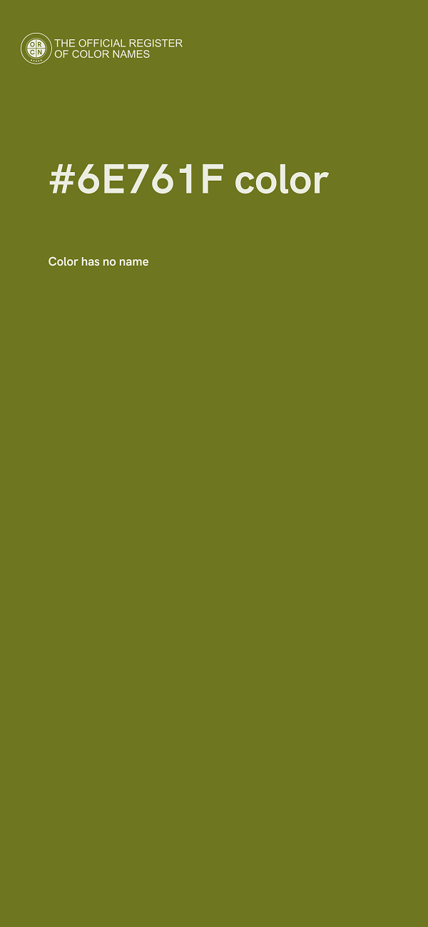 #6E761F color image