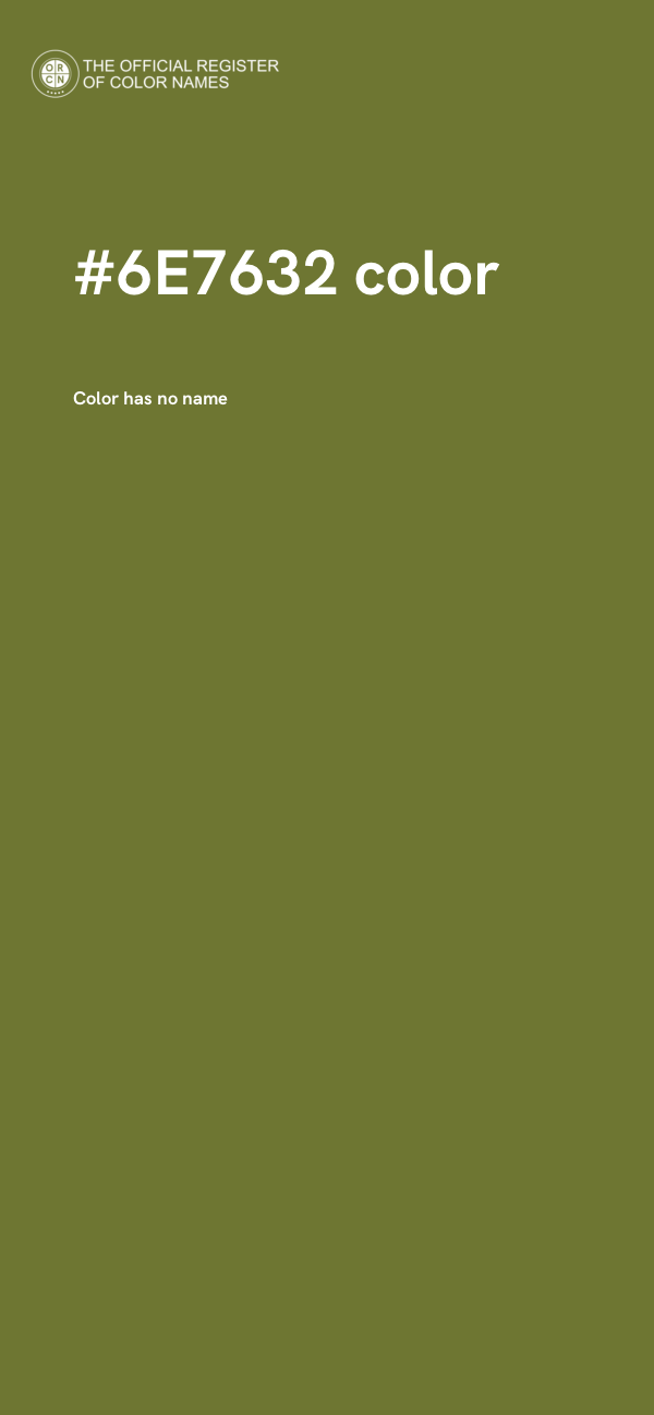 #6E7632 color image
