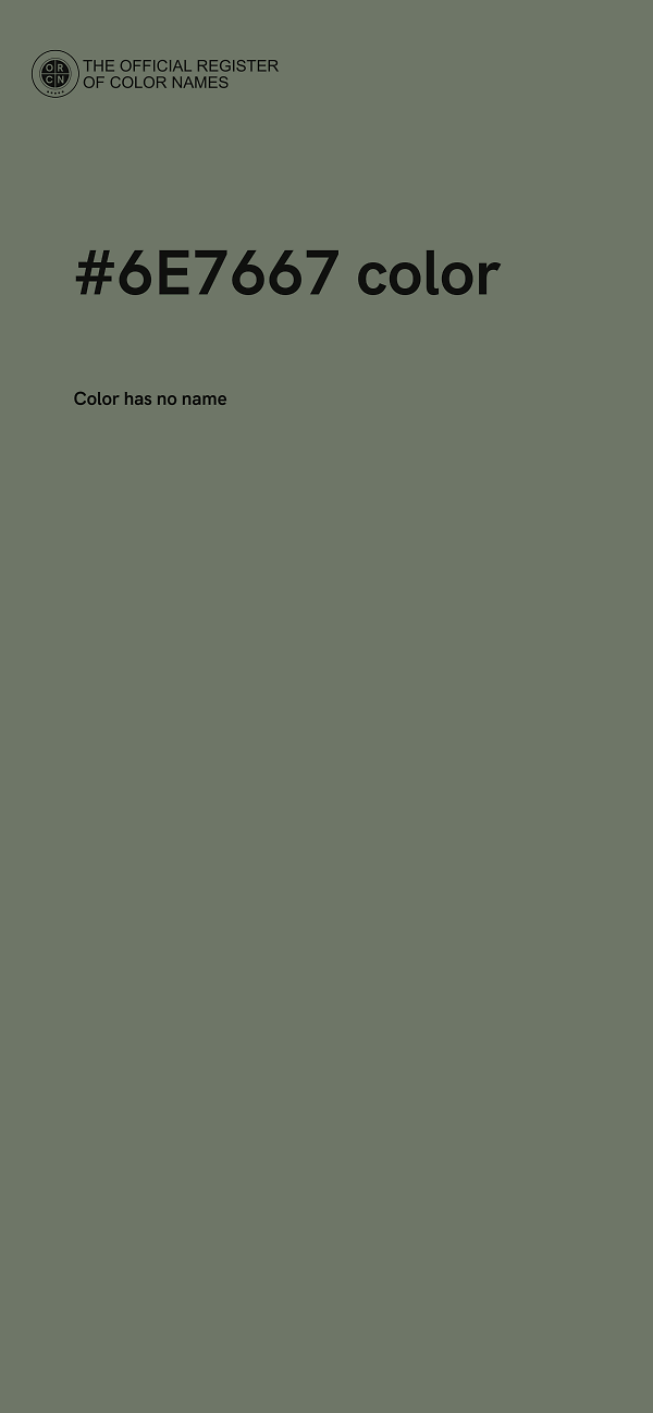 #6E7667 color image