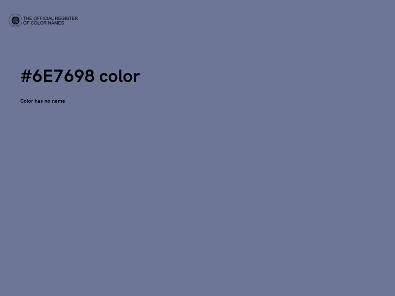 #6E7698 color image