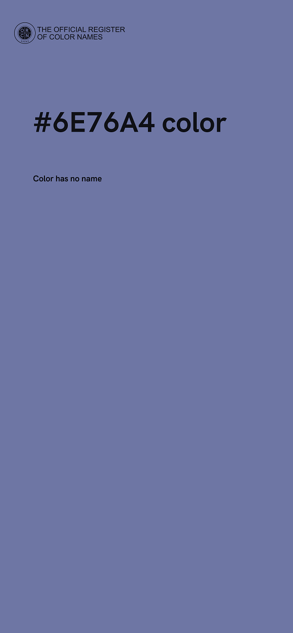 #6E76A4 color image
