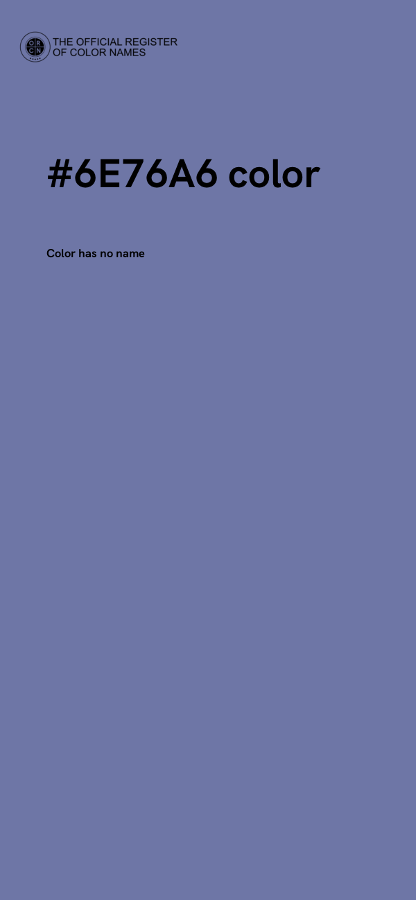 #6E76A6 color image