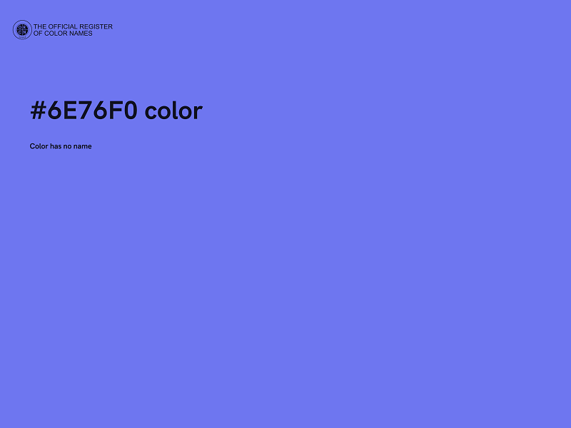 #6E76F0 color image