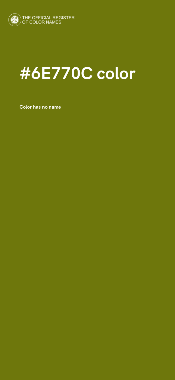 #6E770C color image
