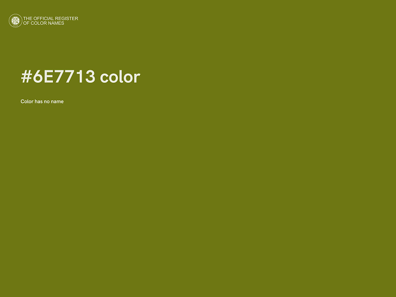 #6E7713 color image