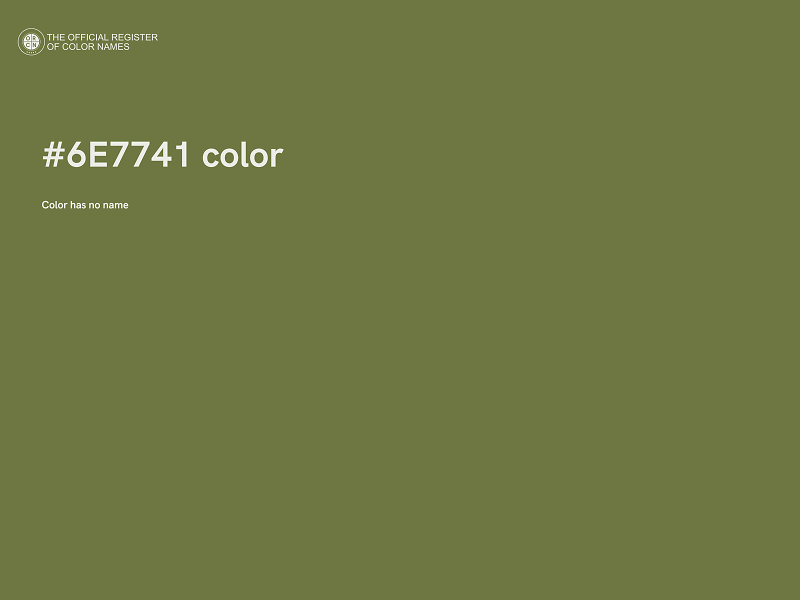 #6E7741 color image