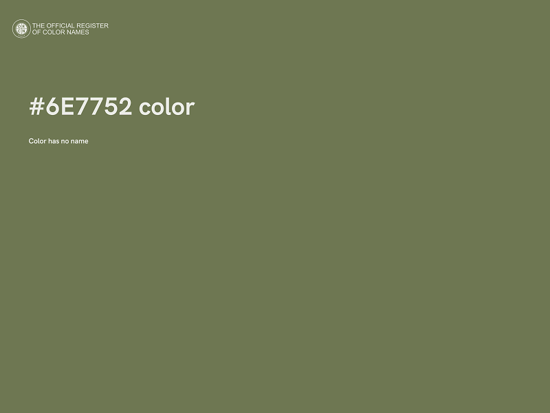 #6E7752 color image