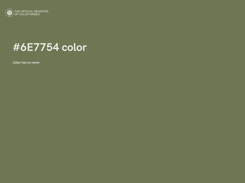 #6E7754 color image