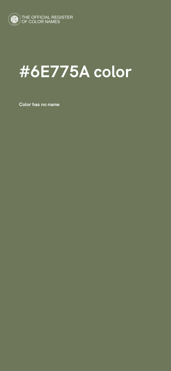 #6E775A color image