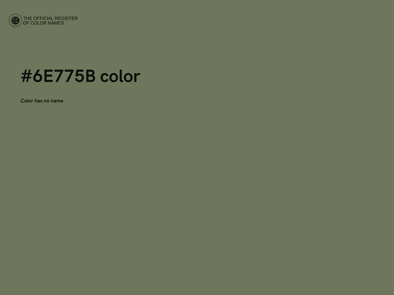 #6E775B color image