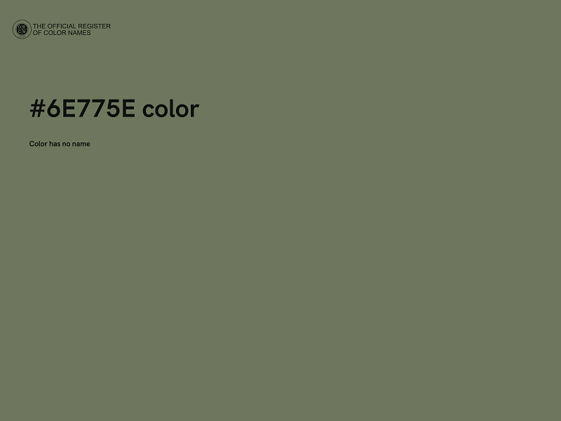 #6E775E color image