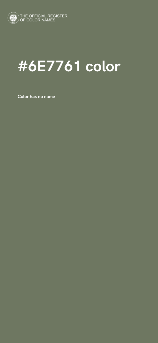 #6E7761 color image