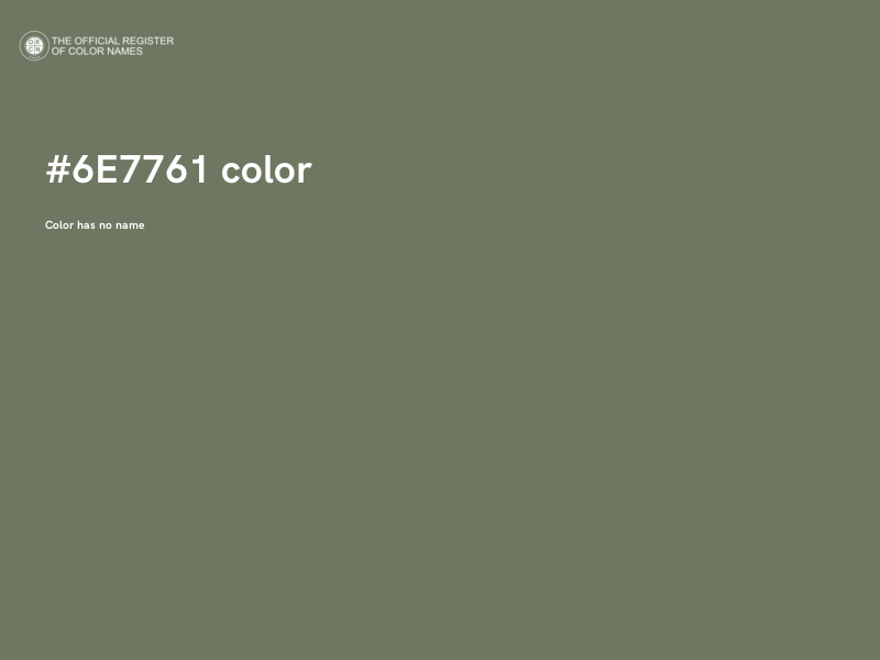 #6E7761 color image