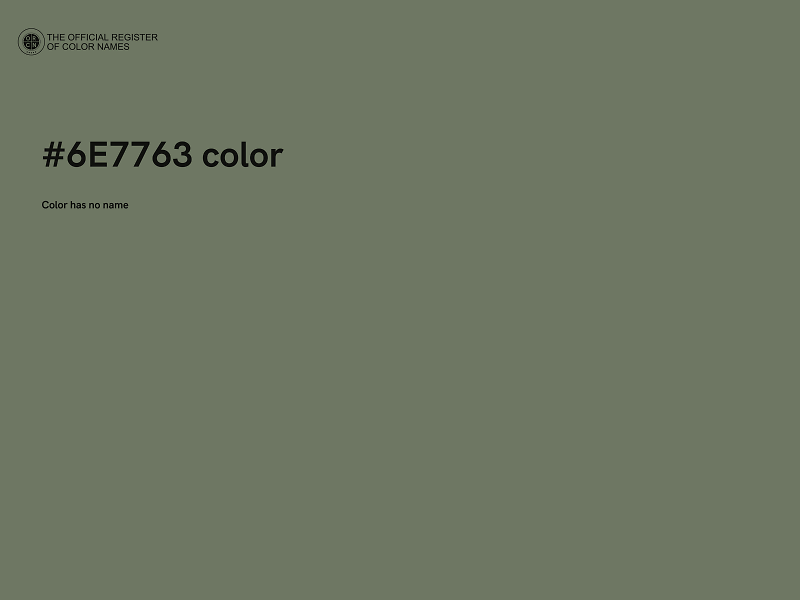 #6E7763 color image