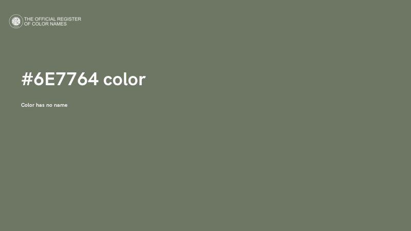#6E7764 color image