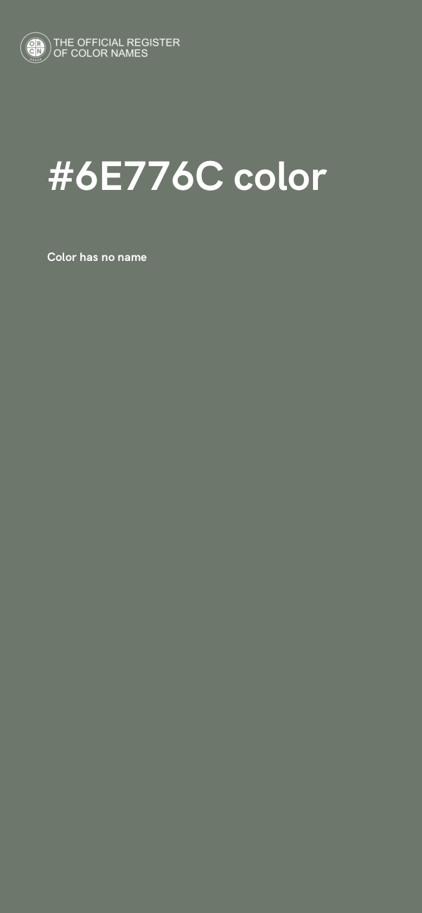 #6E776C color image