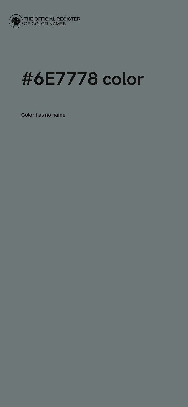 #6E7778 color image