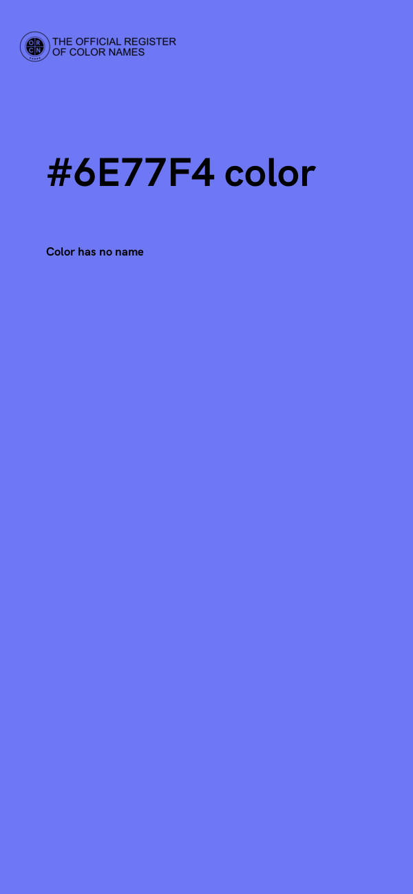 #6E77F4 color image