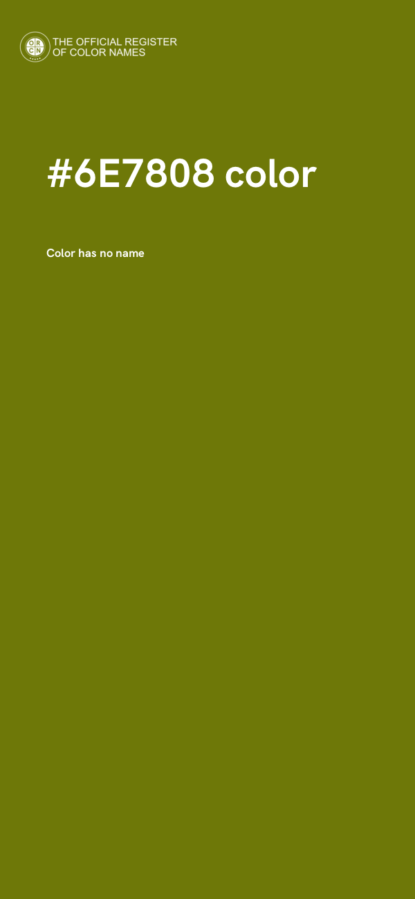#6E7808 color image