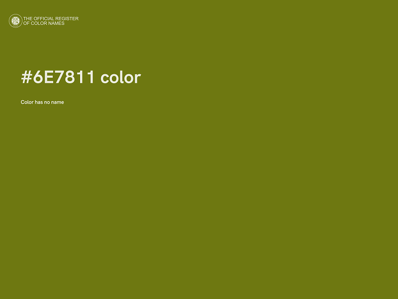 #6E7811 color image