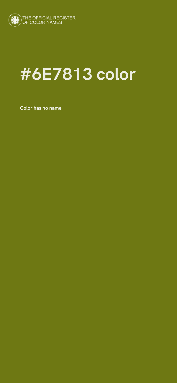 #6E7813 color image