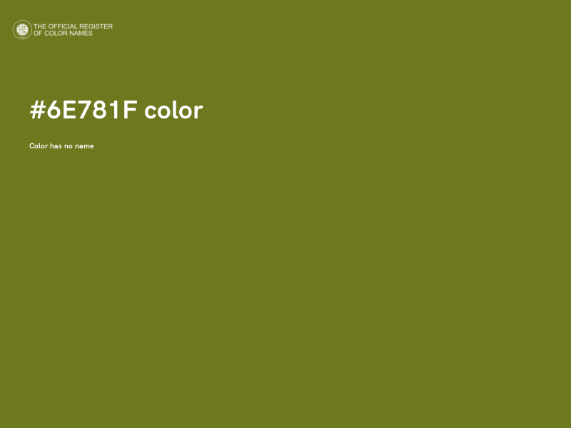 #6E781F color image