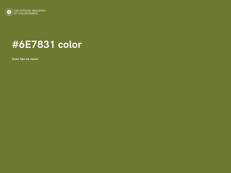 #6E7831 color image